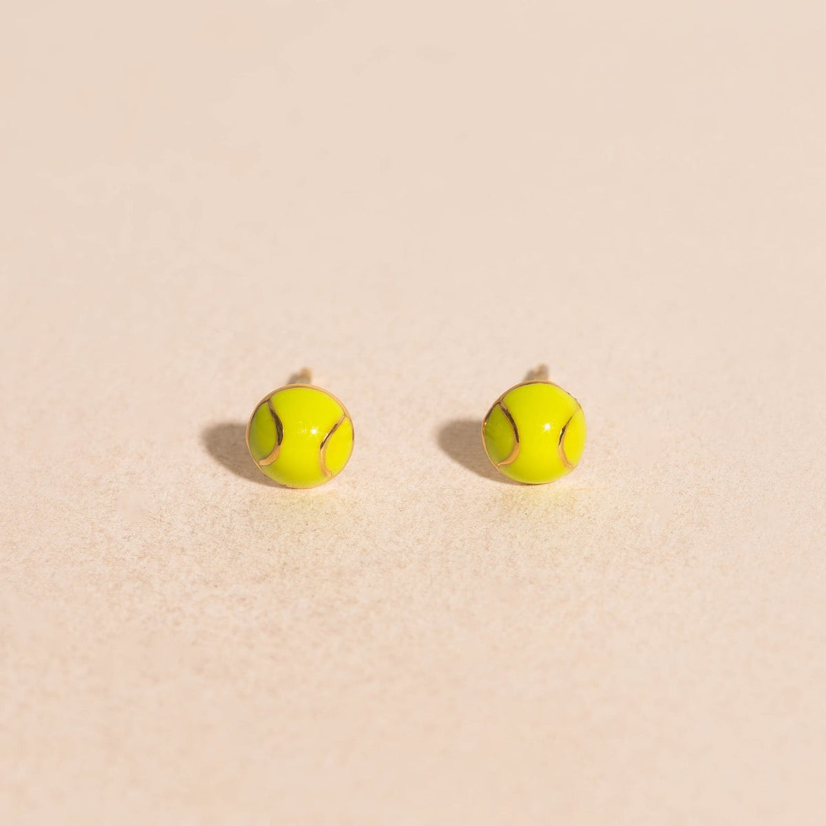 Tennis Ball Stud Earrings