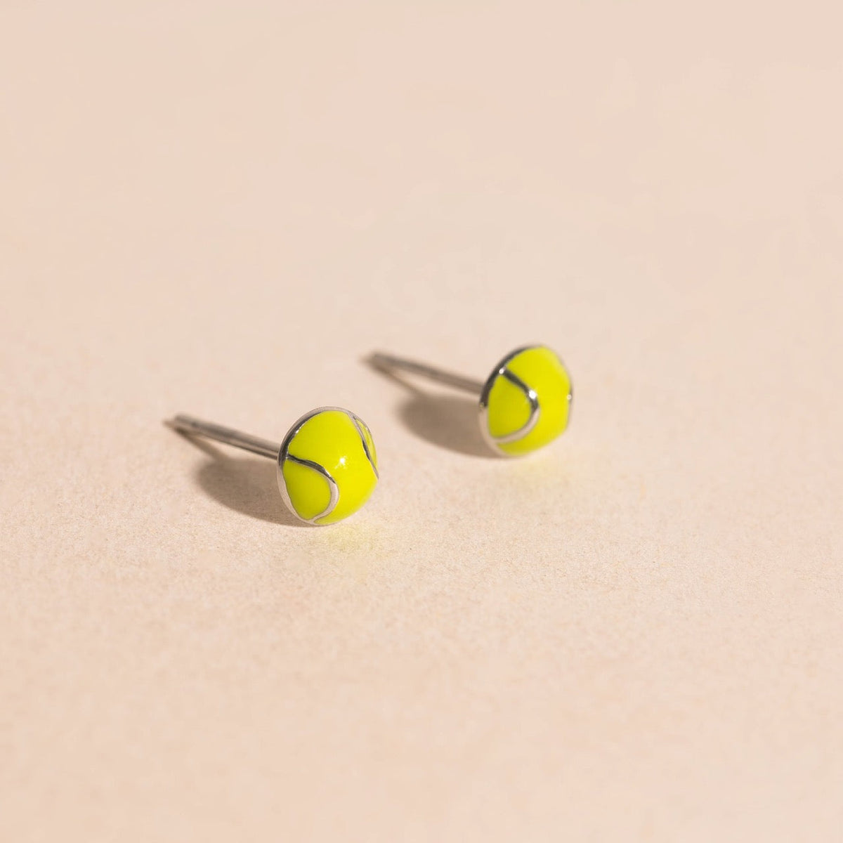 Tennis Ball Stud Earrings