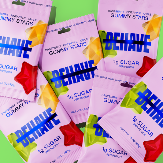 Raspberry Apple Pineapple Gummy Stars (6 bags)