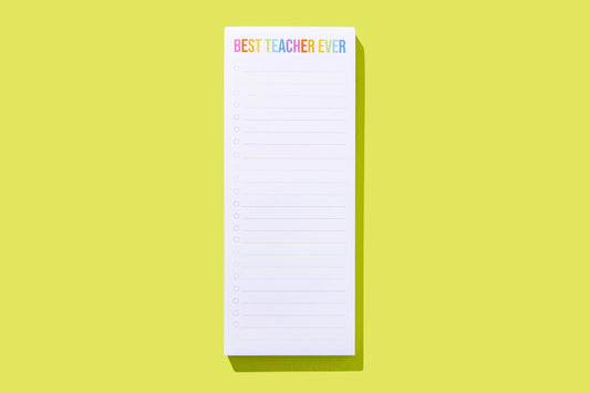 Best Teacher List Pad