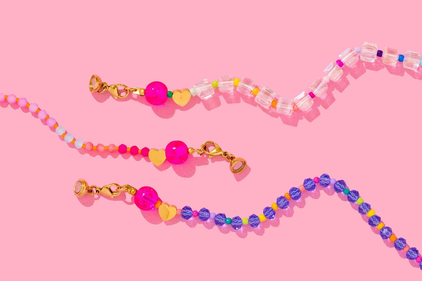 Kenzie Green + Pink Necklace