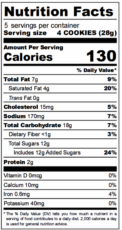 S'mores Cookies, 5oz bags