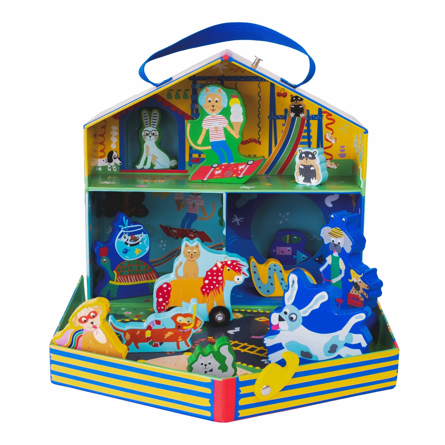 Pets Theme Portable Doll House