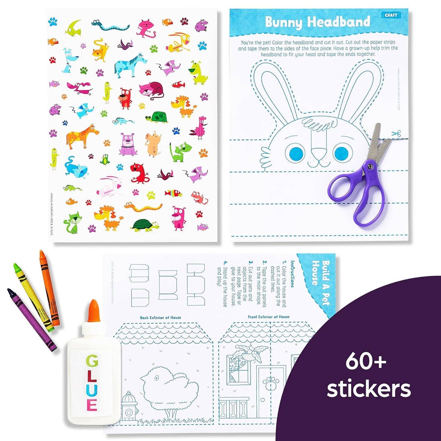 Cut, Paste, and Create Pets Activity Workbook