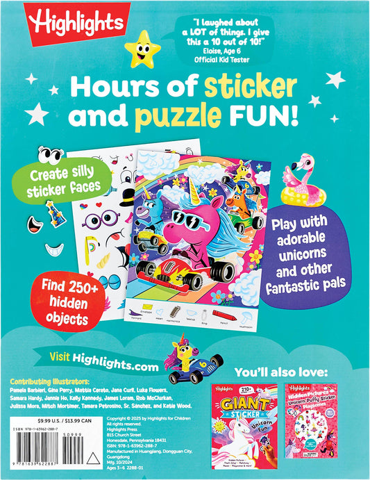 Hidden Pictures Sticker Faces: Unicorns & Rainbows