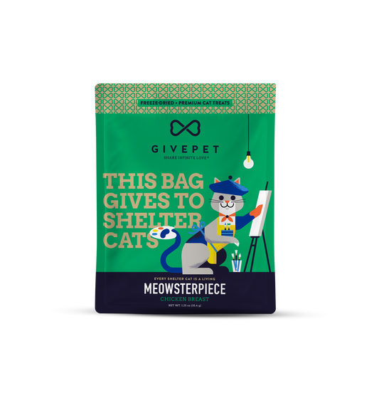 GivePet Meowsterpiece Freeze Dried Cat Treats: 1.25oz