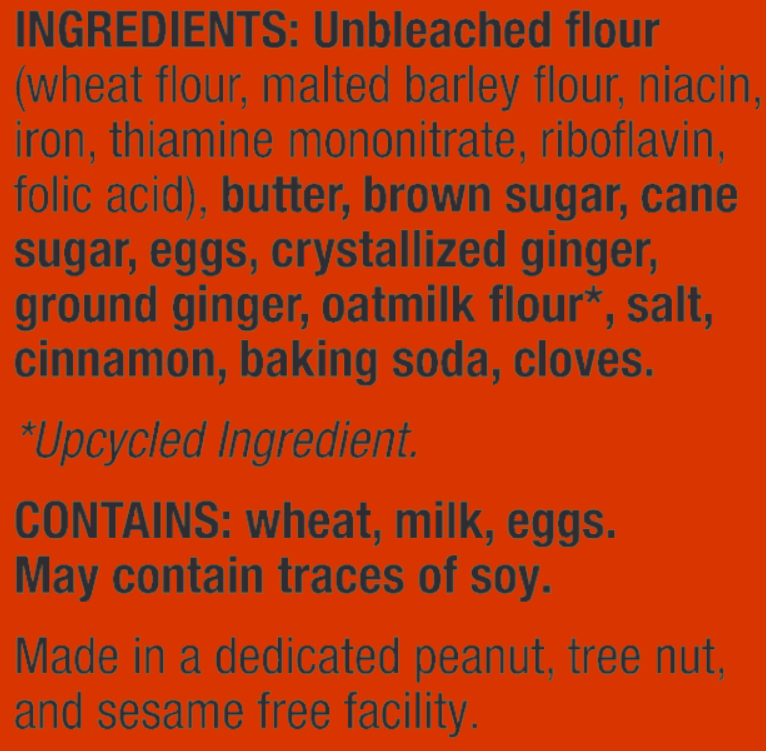 Ginger Snap Cookies, 5oz Bags - Margot's Mercantile