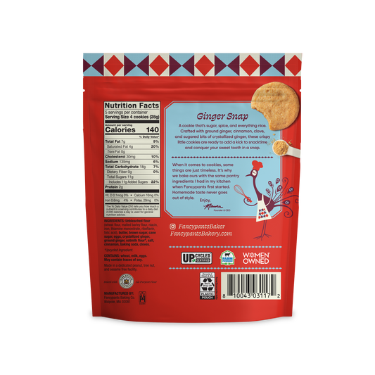 Ginger Snap Cookies, 5oz Bags - Margot's Mercantile